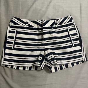 Navy and white shorts